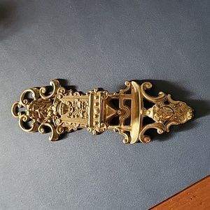 Vintage Antique French Matches Wall Holder- Satyt Putti Head Plaque